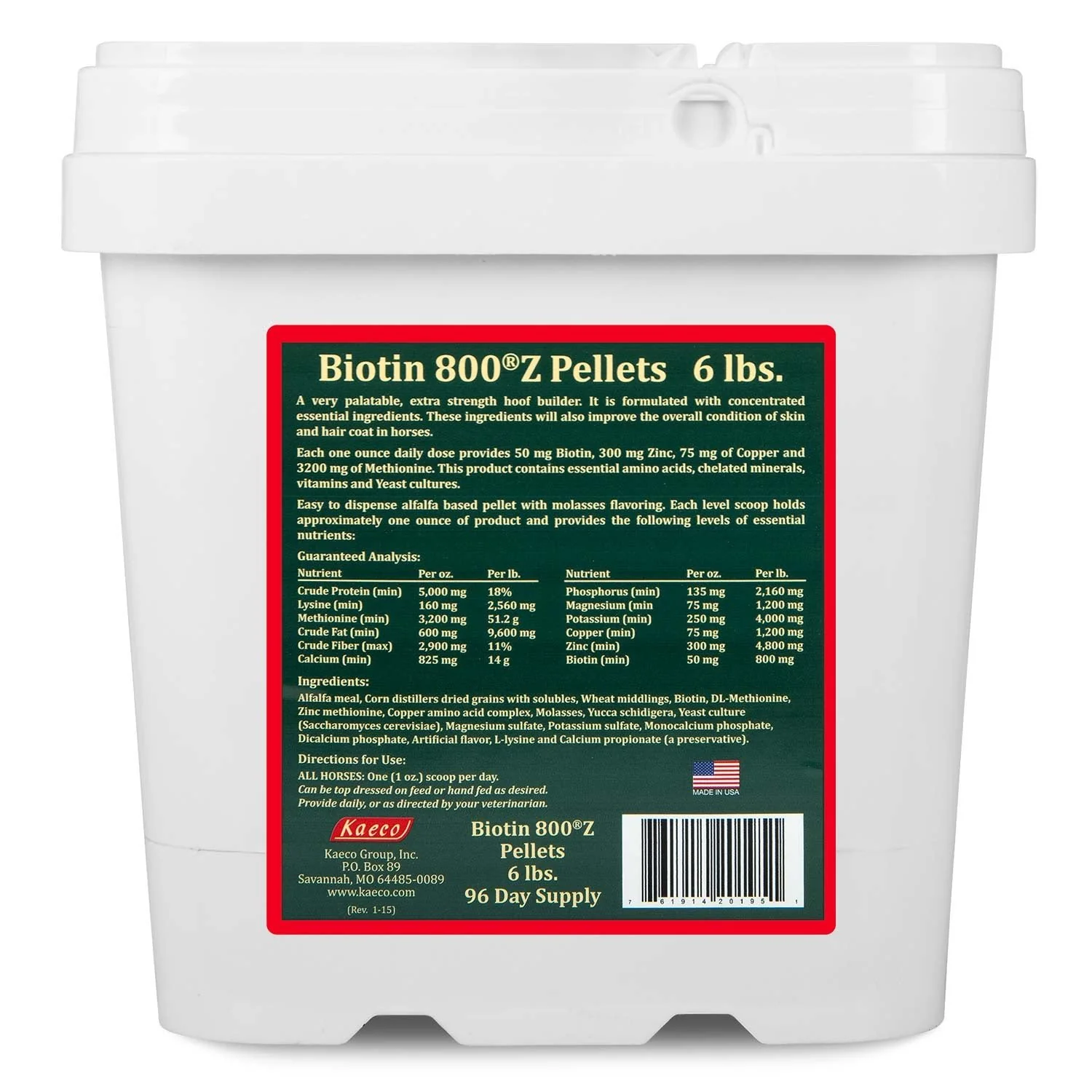Kaeco Biotin 800 Z Pellets Equine Supplement - Image 6