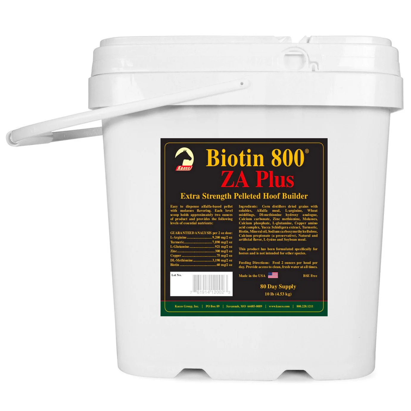 Biotin 800 ZA Plus Pelleted Hoof Builder for Horses - Image 5