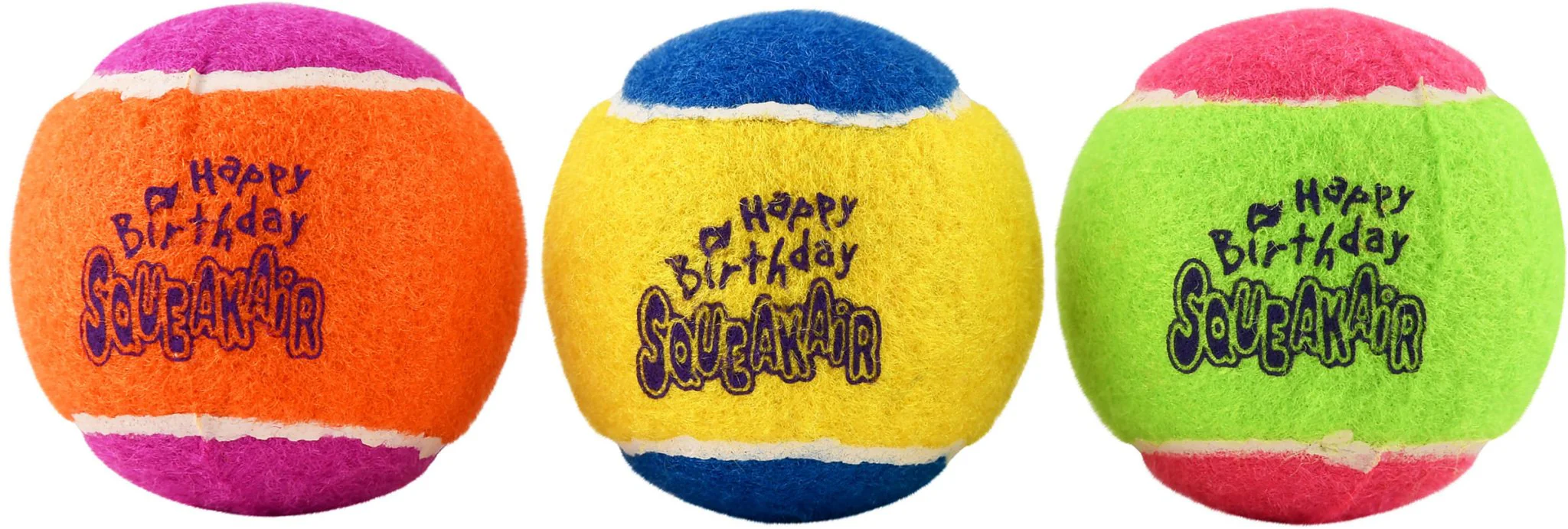 KONG Birthday Squeaker Balls, 3 pk - Image 2