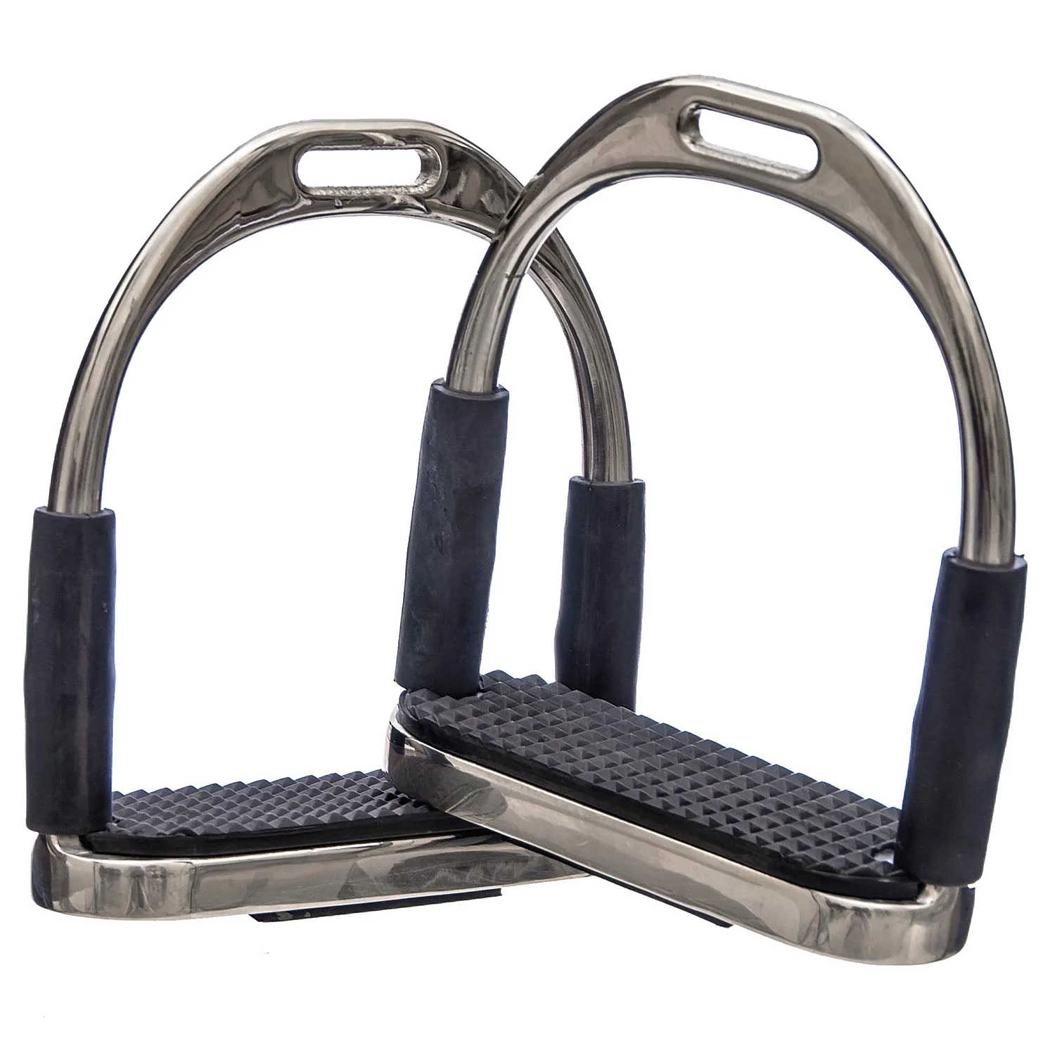 Jeffers Black Safety Stirrups, 4 1/2"