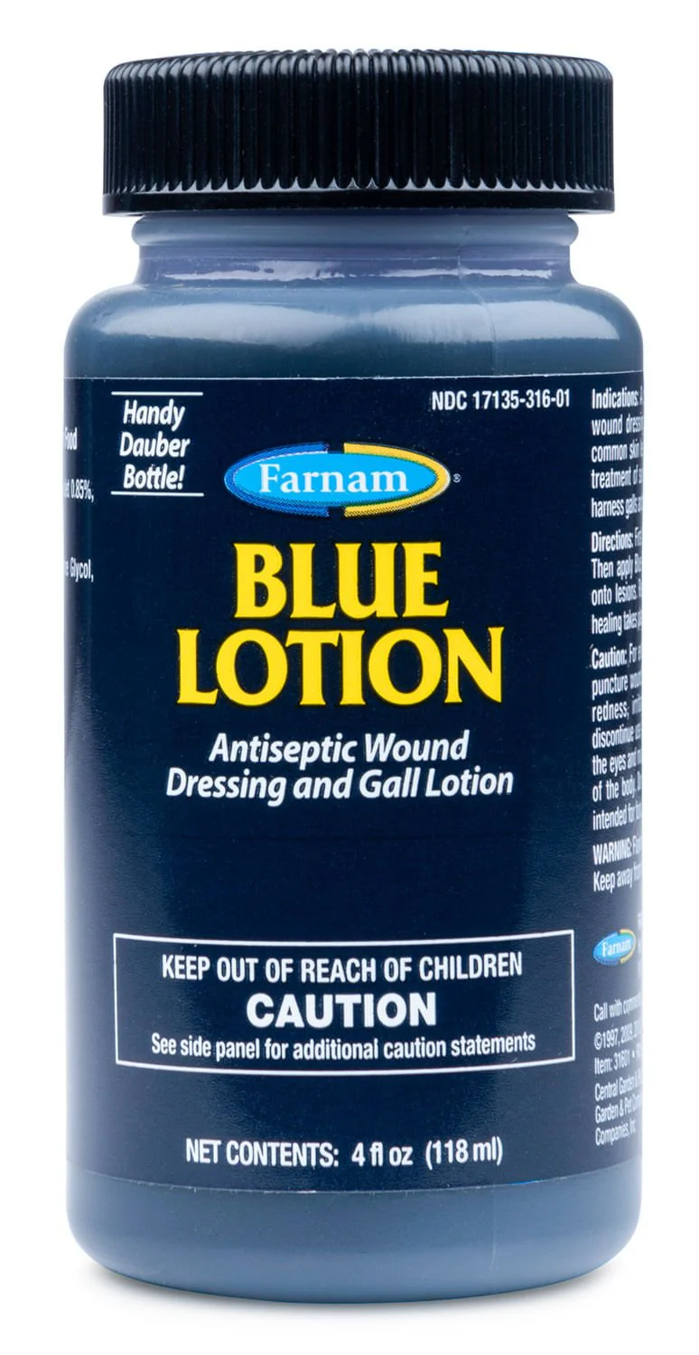 Blue Lotion Antiseptic Wound Dressing for Horses & Dogs
