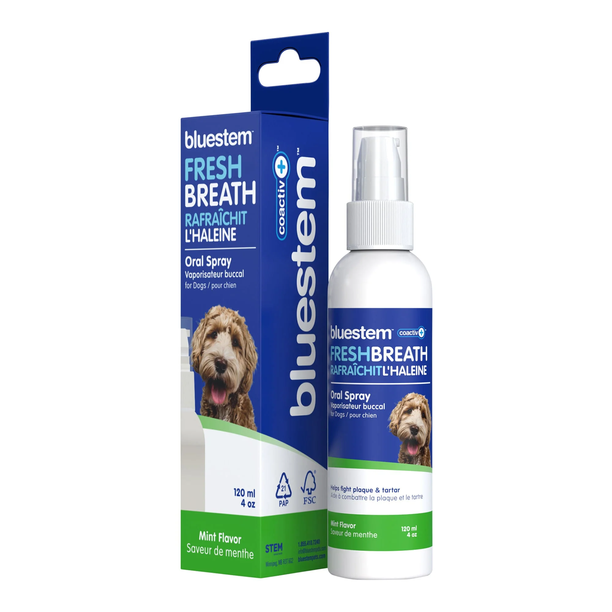 bluestem Oral Care Dog Spray, Mint, 4 fl oz - Image 4