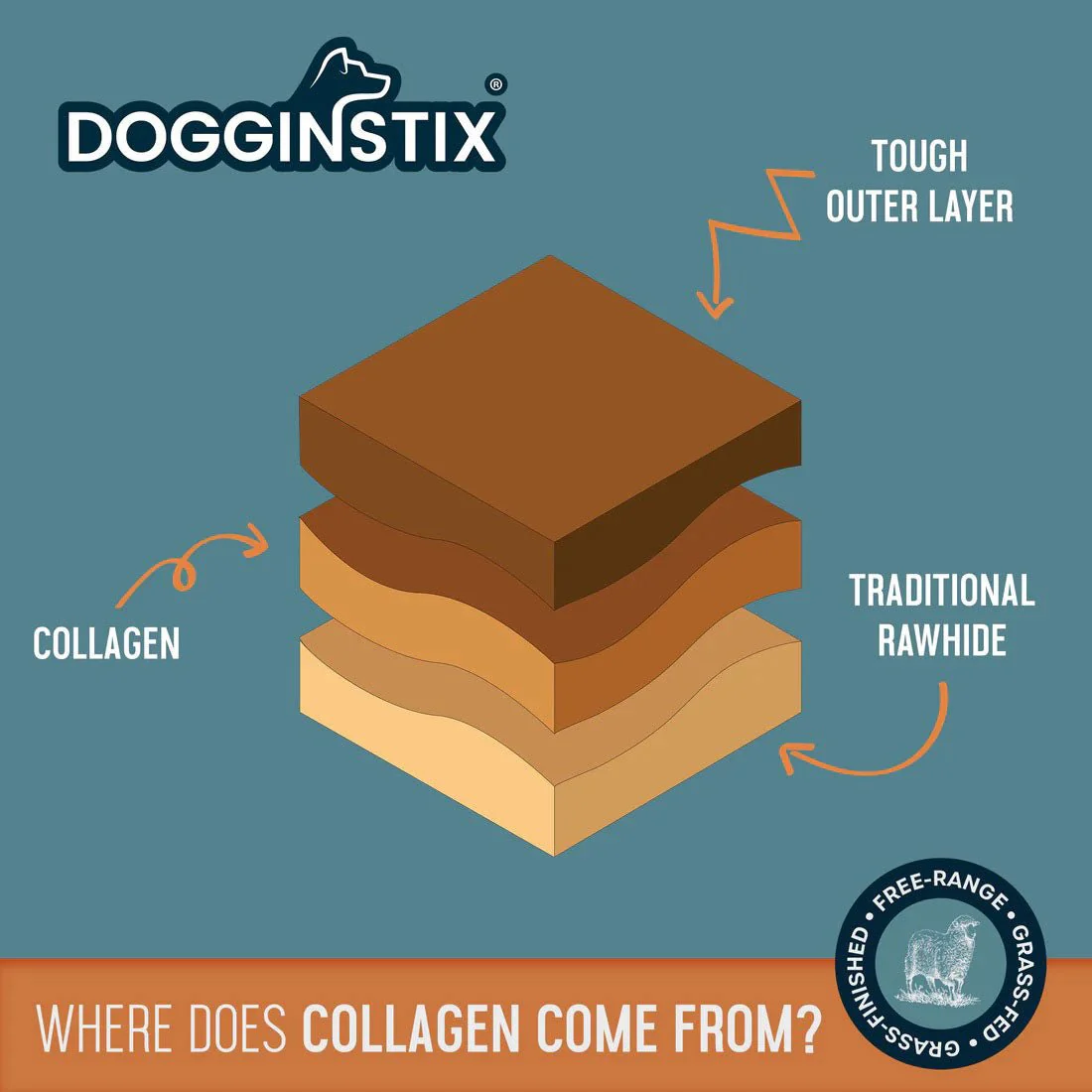 Dogginstix Braided Lamb Collagen Ring Chew Dog Treat – Natural, Grass-Fed, Low Fat - Image 5