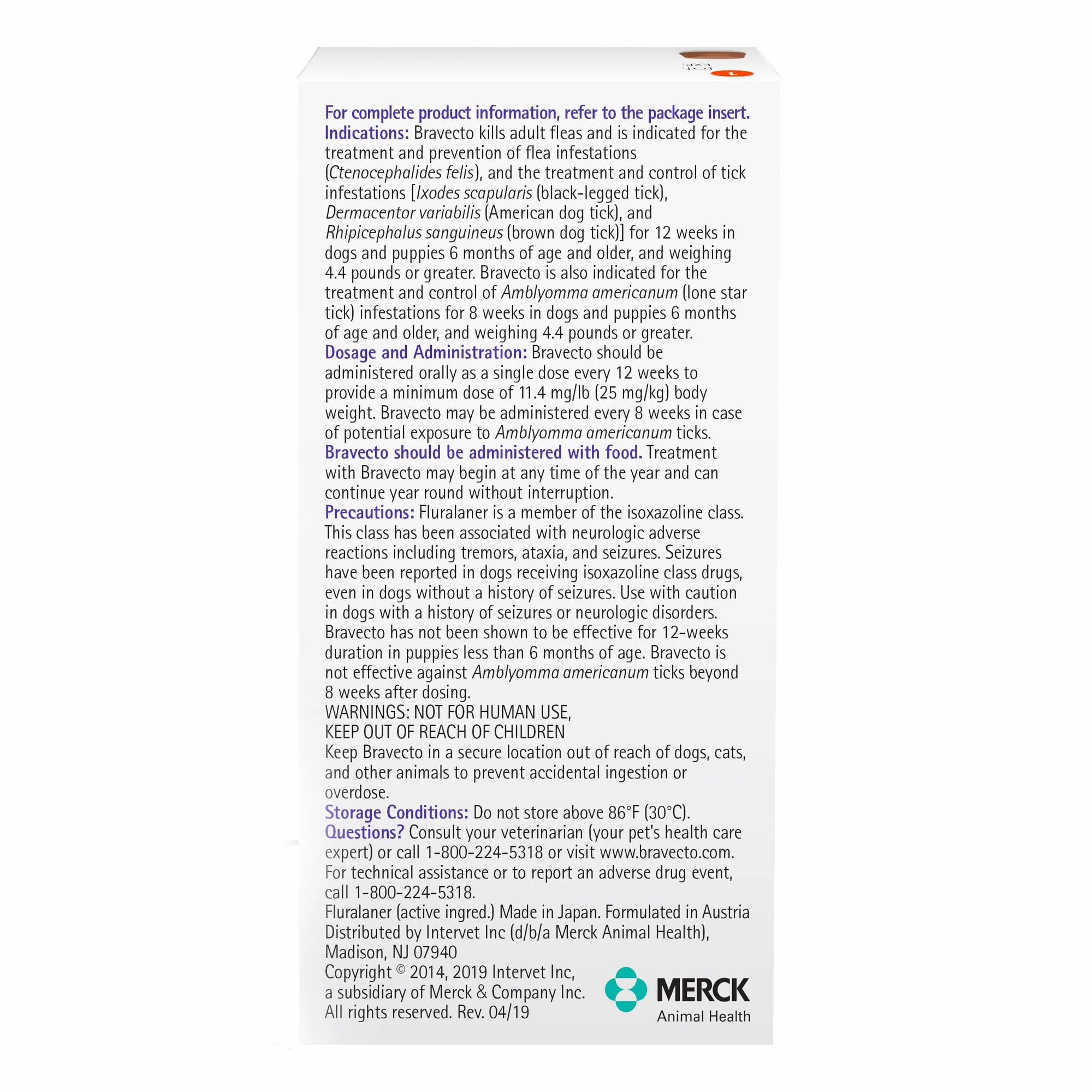 Rx Bravecto Chews for Dogs (Fluralaner) - 12 Week Flea & Tick Prevention, 1 Chew - Image 8
