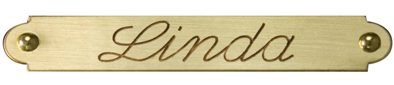 Personalized Engraved Bridle / Saddle Name Plate, Brass