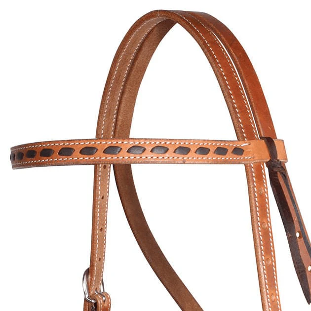 Professional's Choice Buckstitch Harness Leather Browband Headstall - Image 2