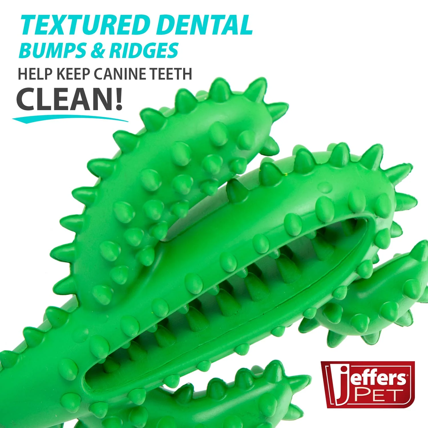 Jeffers Cactus Natural Rubber Dental Chew Toy for Dogs for Healthy Chewing Habits - Image 4