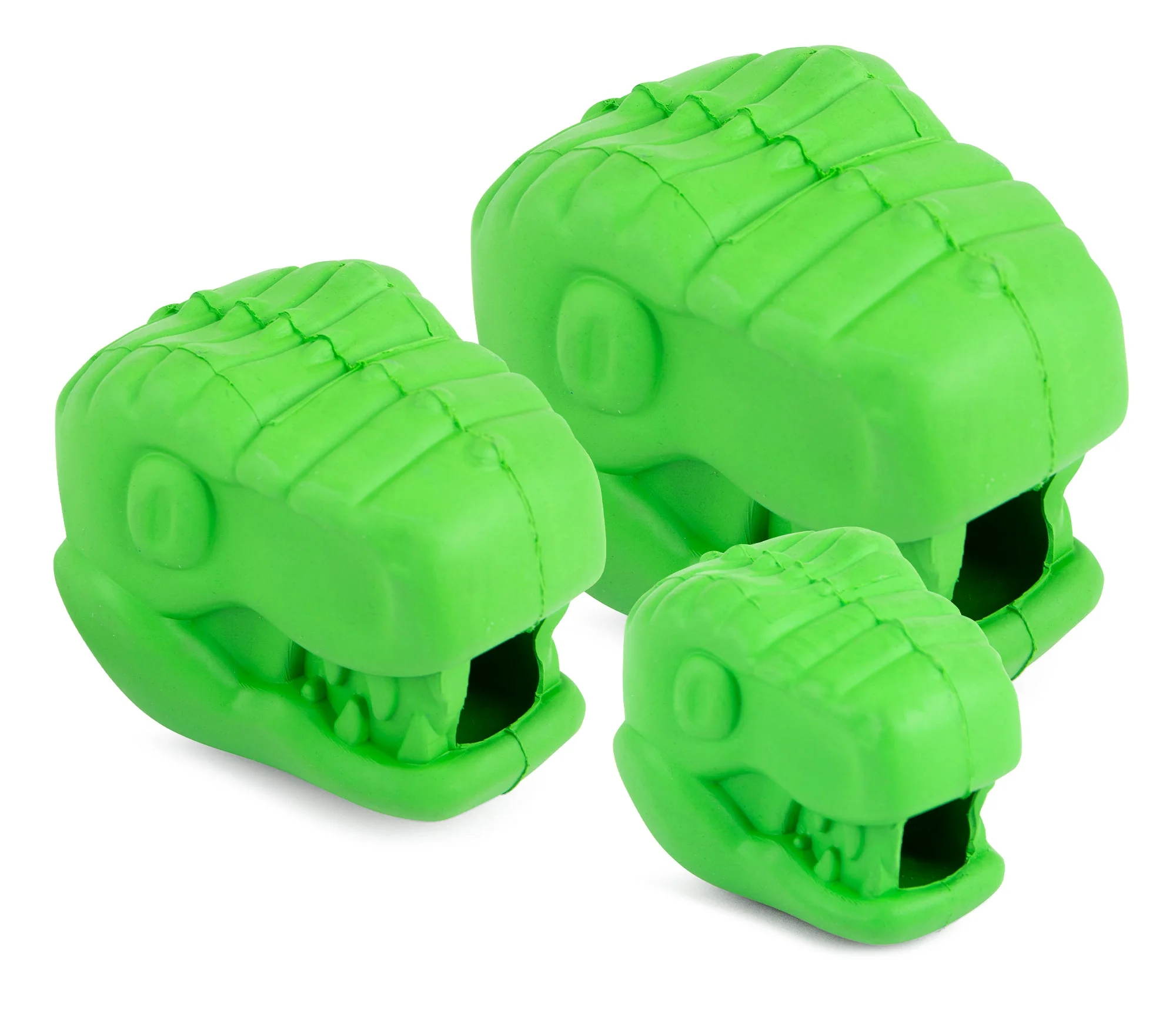 Jeffers T-Rex Natural Rubber Treat Dispensing Dental Dog Chew Toy for Medium Chewers with Vanilla Scent - Image 2