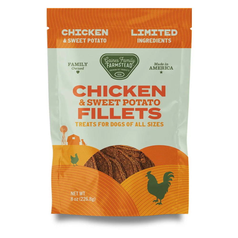 All Natural Meat & Sweet Potato Fillets Dog Treats – Limited Ingredient, Made in USA - Image 2