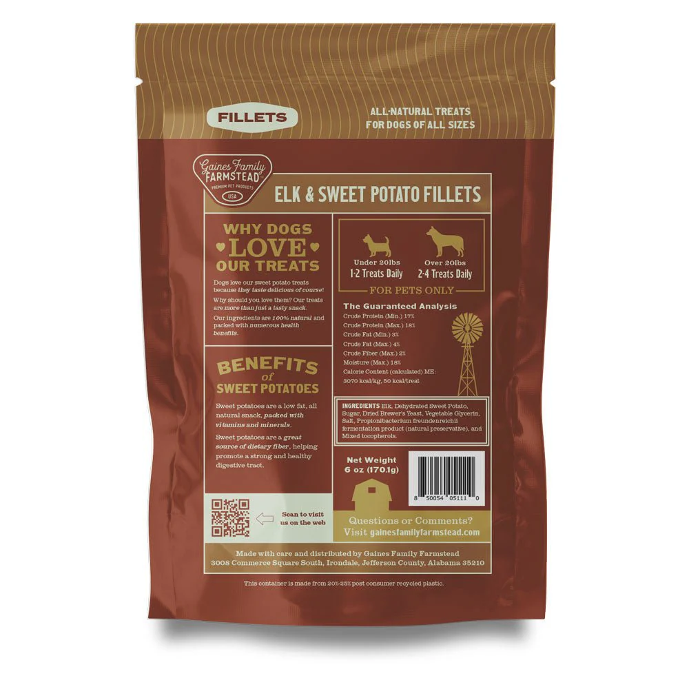 All Natural Meat & Sweet Potato Fillets Dog Treats – Limited Ingredient, Made in USA - Image 26