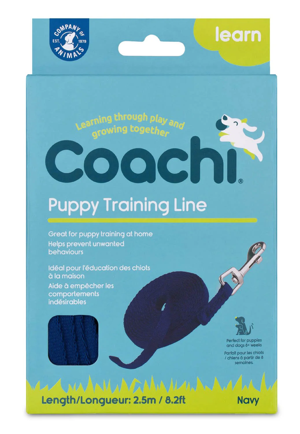 Coachi Puppy Training Line, Navy, 2.5m - Image 3