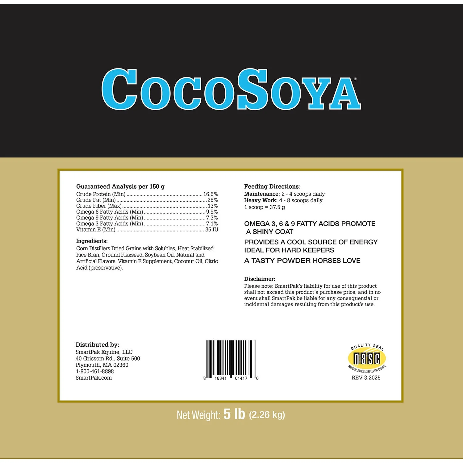 CocoSoya, Omega Fatty Acid Supplement for Horses, Granular - Image 2