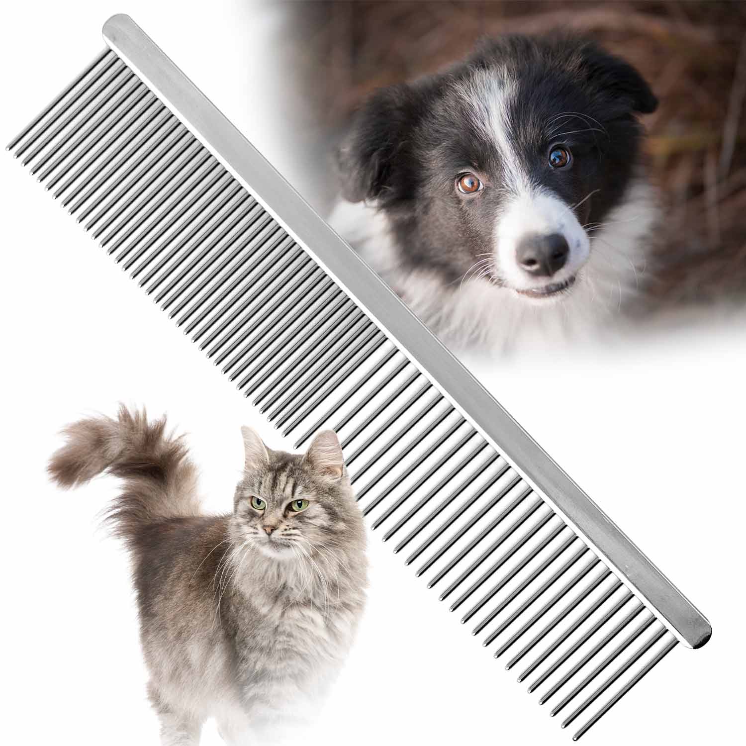 Jeffers Flat Back Pet Grooming Combs - Image 11