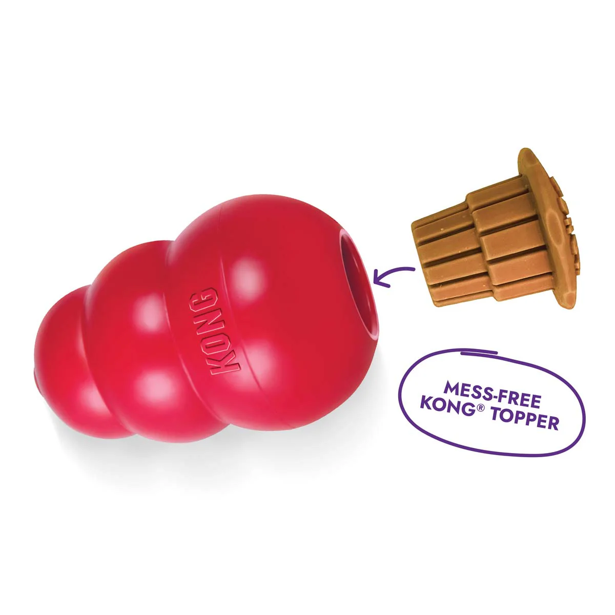 KONG Corkz Lickable Toppers for Dogs – Chicken Flavor, Fits Small, Medium & Large KONGs - Image 3