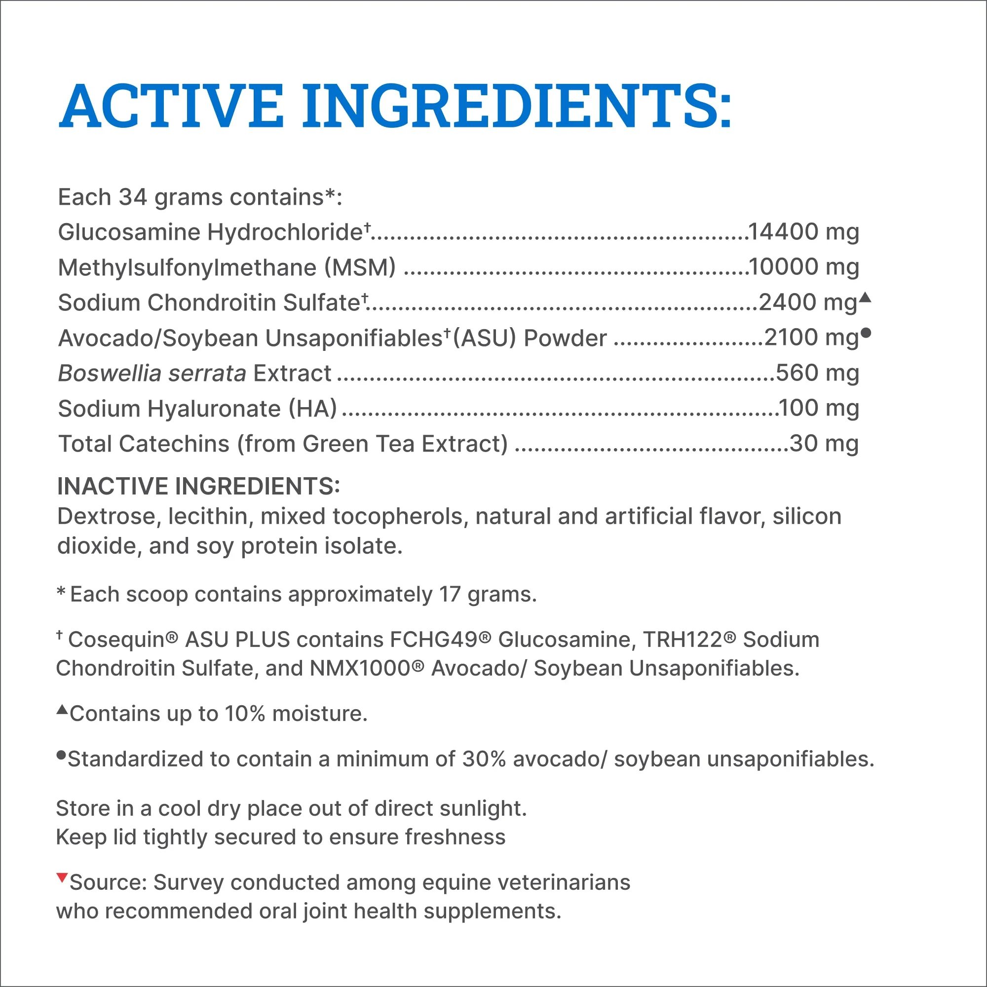 Nutramax Cosequin ASU Plus Joint Health Supplement for Horses - Image 5