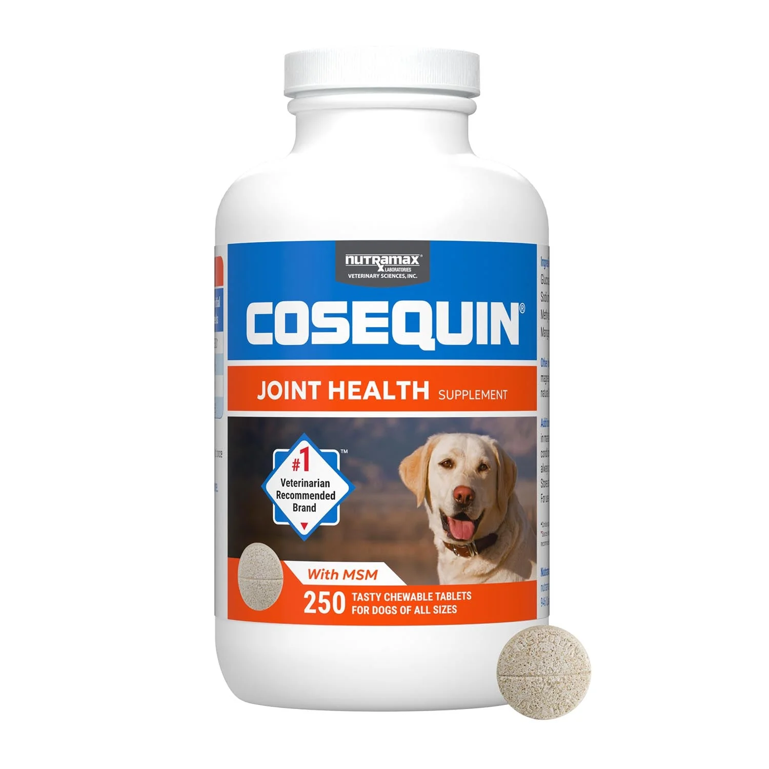 Nutramax Cosequin Maximum Strength Joint Health Plus MSM Supplement for Dogs, Chewable Tablets - Image 18