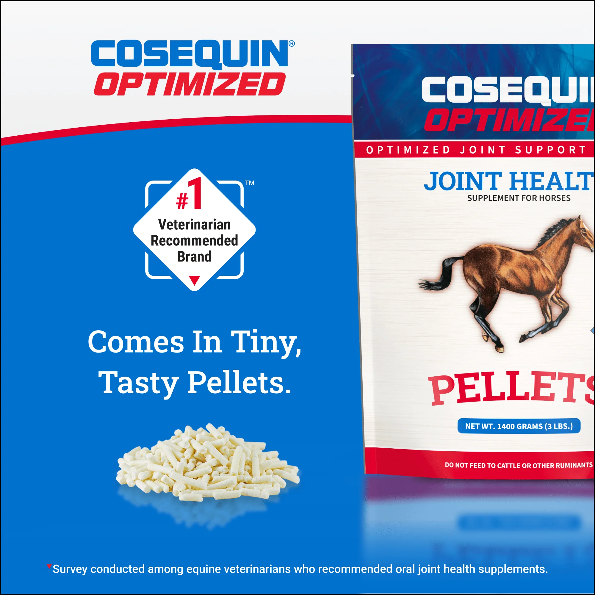 Nutramax Cosequin Optimized Pellets with MSM Joint Health Supplement for Horses, 1400 Grams - Image 6