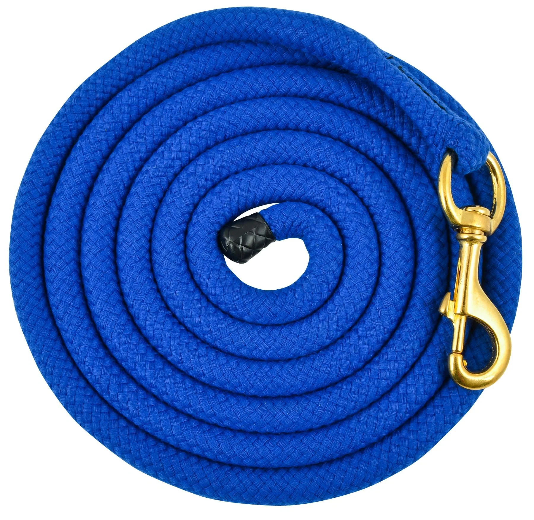Jeffers Cotton Horse Lead Rope, 3/4" x 10'L with Brass Bolt Snap - Image 3
