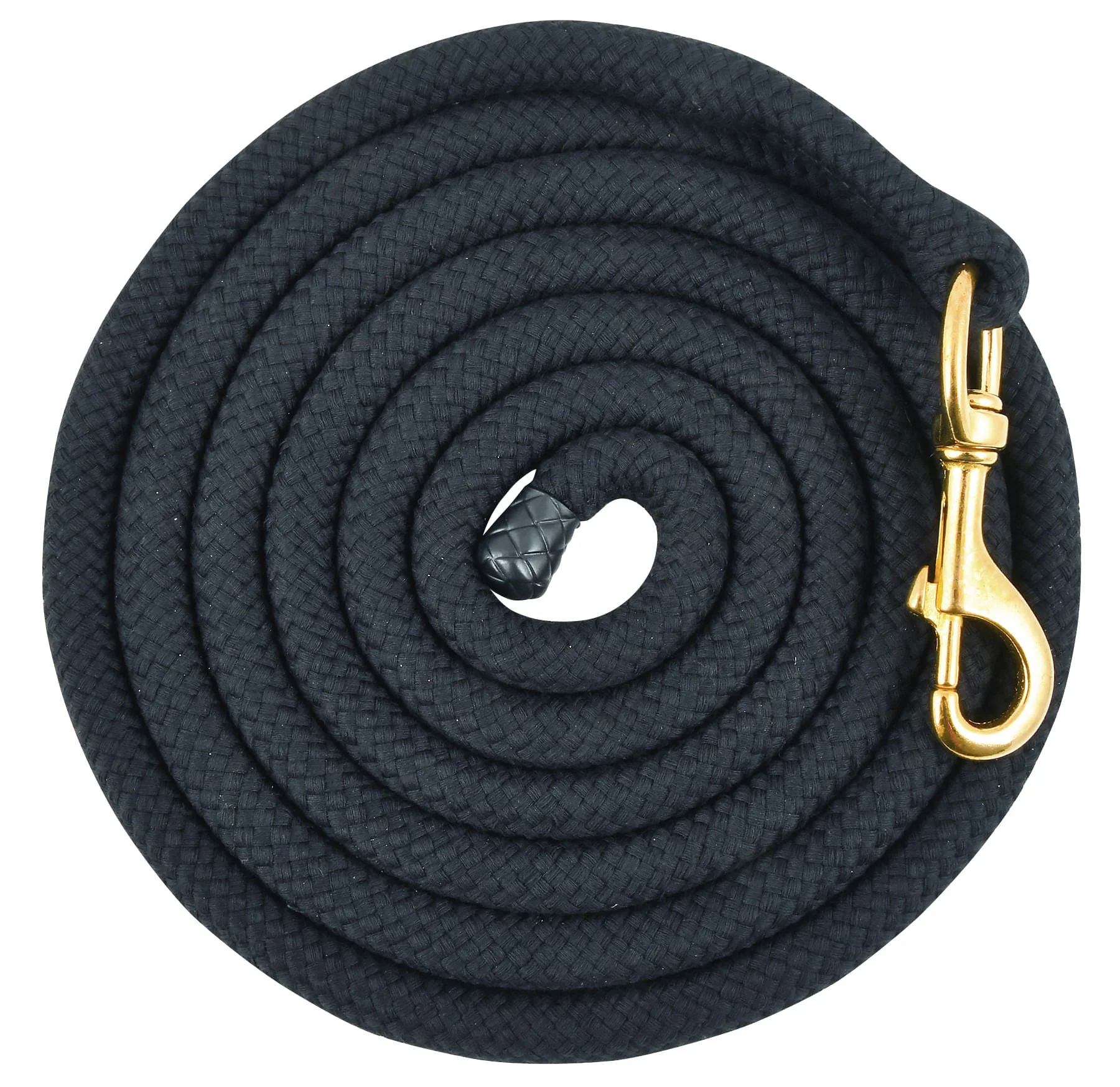 Jeffers Cotton Horse Lead Rope, 3/4" x 10'L with Brass Bolt Snap - Image 4