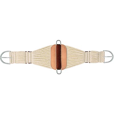 Mustang Cowboy Roper Cinch, 29 Strand,  White