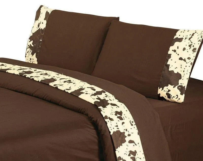 Cowhide 4 Piece Sheet Set, 100% Cotton 350 Thread Count - Image 2
