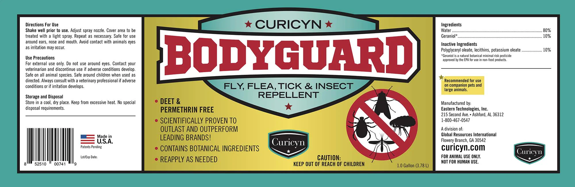 Curicyn's Bodyguard Fly, Flea, Tick and Insect Repellent - Image 3