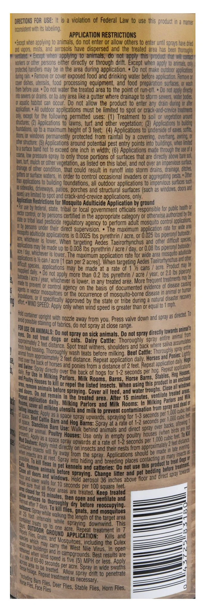 Farm & Dairy CV-80D Insect Control, 18.5 oz - Image 2