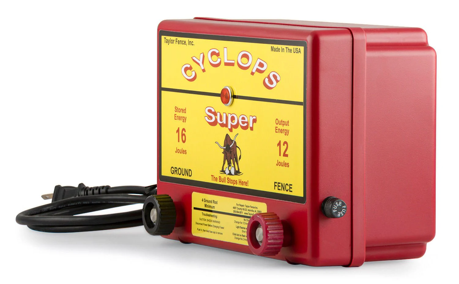 Cyclops Super 12 Joule AC Fence Charger - Image 2