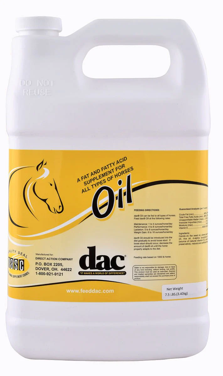 dac Oil Fatty Acid Supplement for Horses, 7.5 lb