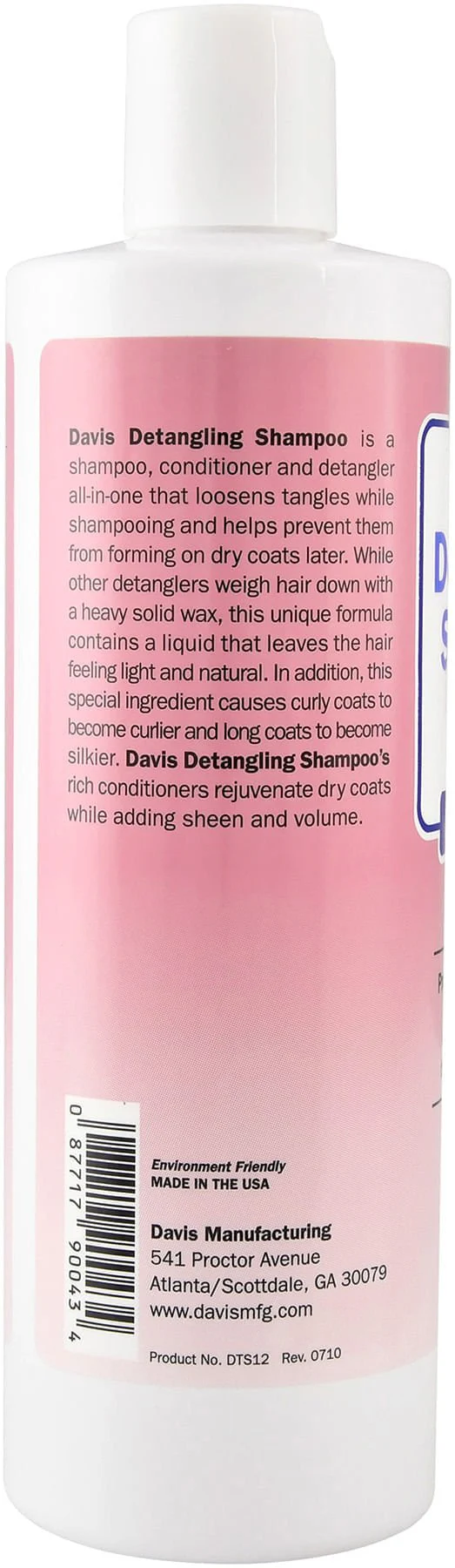 Davis Detangling Shampoo Silicone Free Dog and Cat Shampoo, Conditioner and Detangler - Image 3