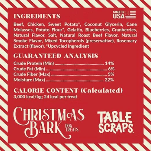 Disney Christmas Bark Jerky Dog Treats, 5 oz Roast Beef, Turkey & Pineapple Flavors, Grain-Free, Healthy Soft Holiday Treats, Made in USA - Image 4
