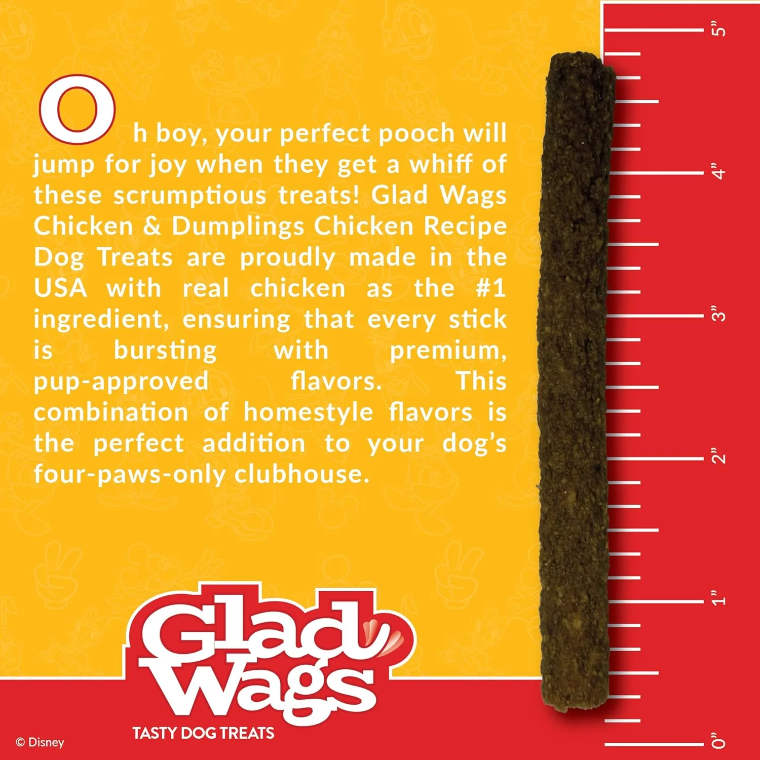 Disney Glad Wags Dog Treats - Chicken, Beef, Turkey & Pork Homestyle Jerky, Grain-Free, 12 oz, Made in USA - Image 24
