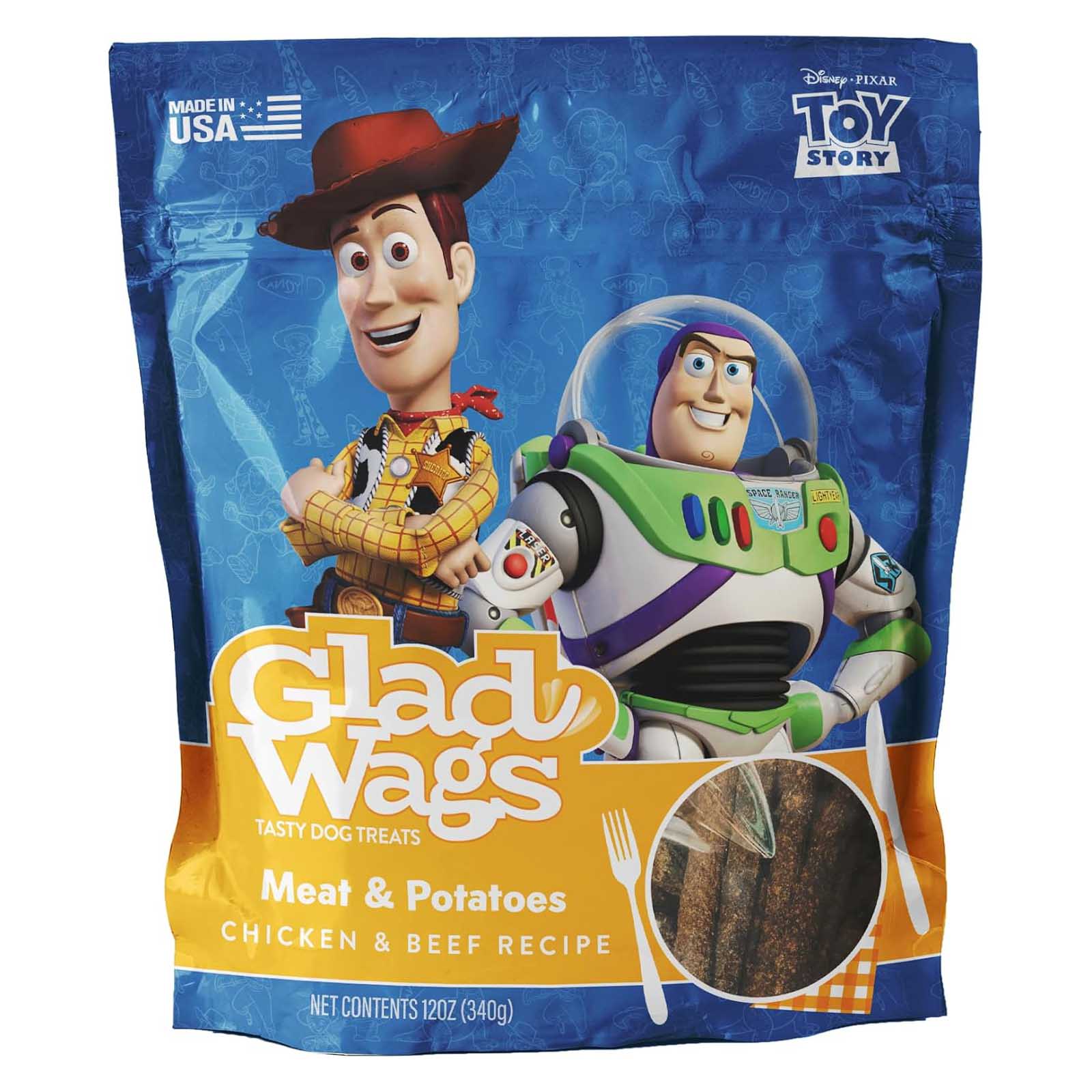 Disney Glad Wags Dog Treats - Chicken, Beef, Turkey & Pork Homestyle Jerky, Grain-Free, 12 oz, Made in USA - Image 9