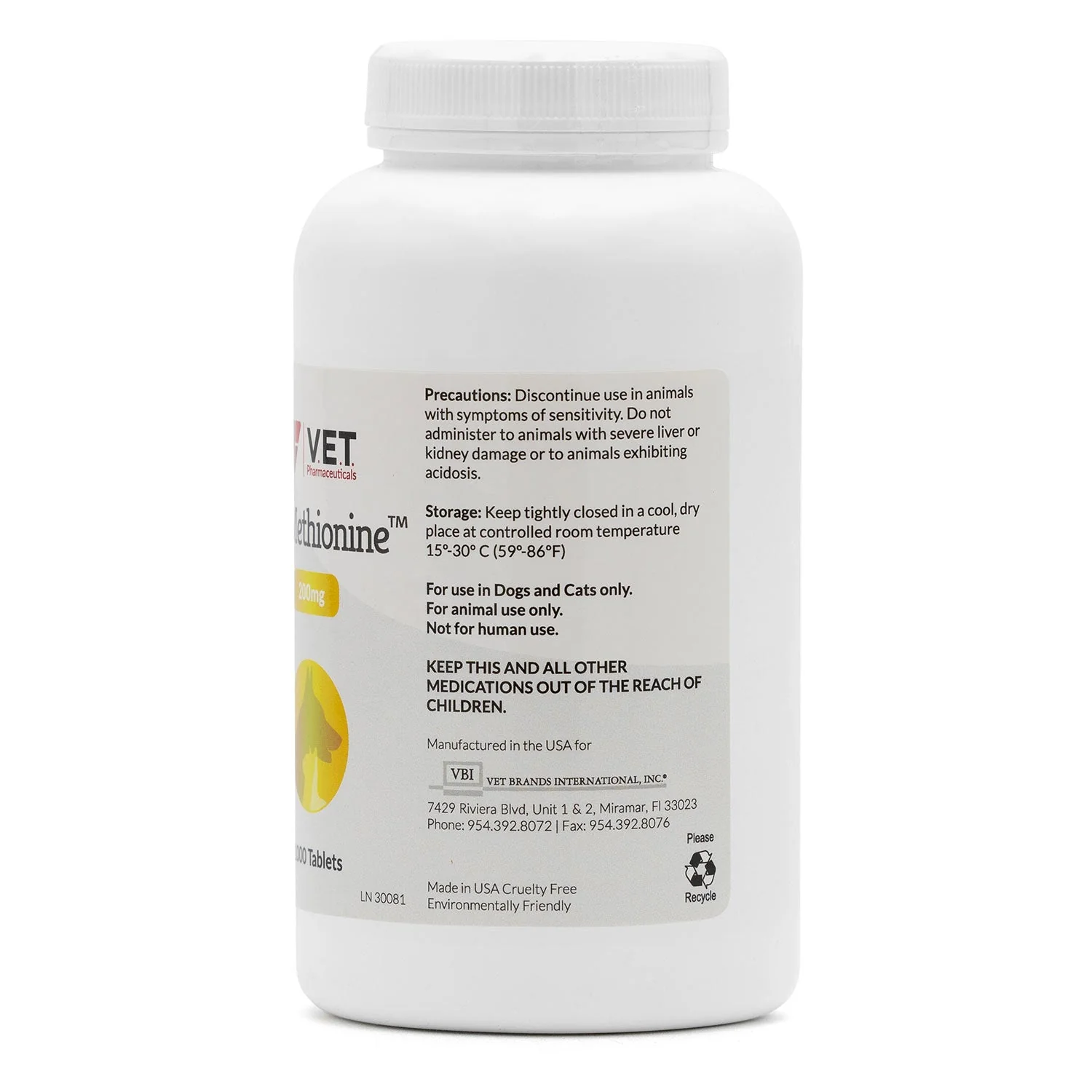 DL Methionine Tablets Urinary pH Support for Dogs & Cats - Image 3