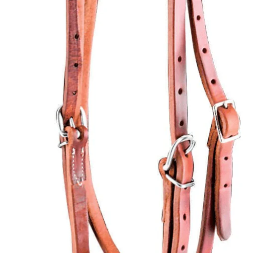 Jeffers "Dr. J" Harness Leather Amish Browband Headstall with Stainless Steel Hardware - Image 4