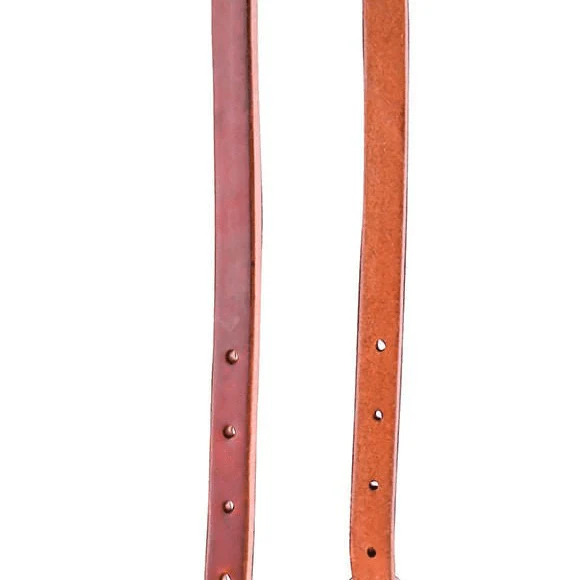 Jeffers "Dr. J" Harness Leather Amish Sliding Ear Headstall with Stainless Steel Hardware - Image 3