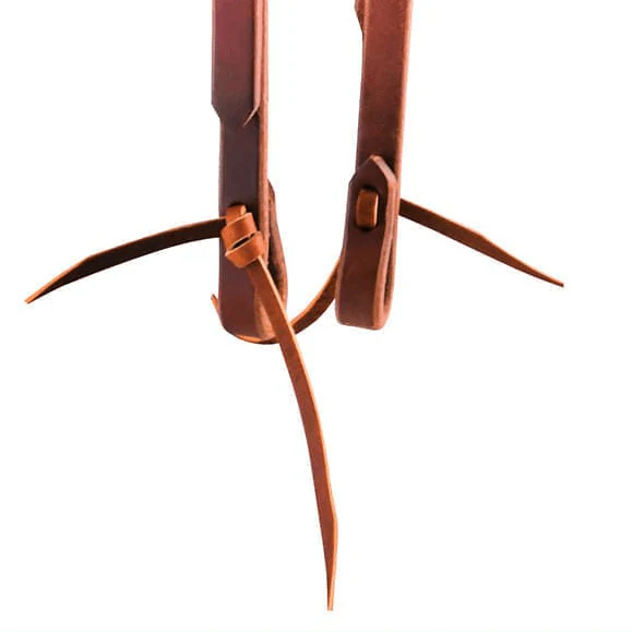 Jeffers "Dr. J" Harness Leather Amish Sliding Ear Headstall with Stainless Steel Hardware - Image 5