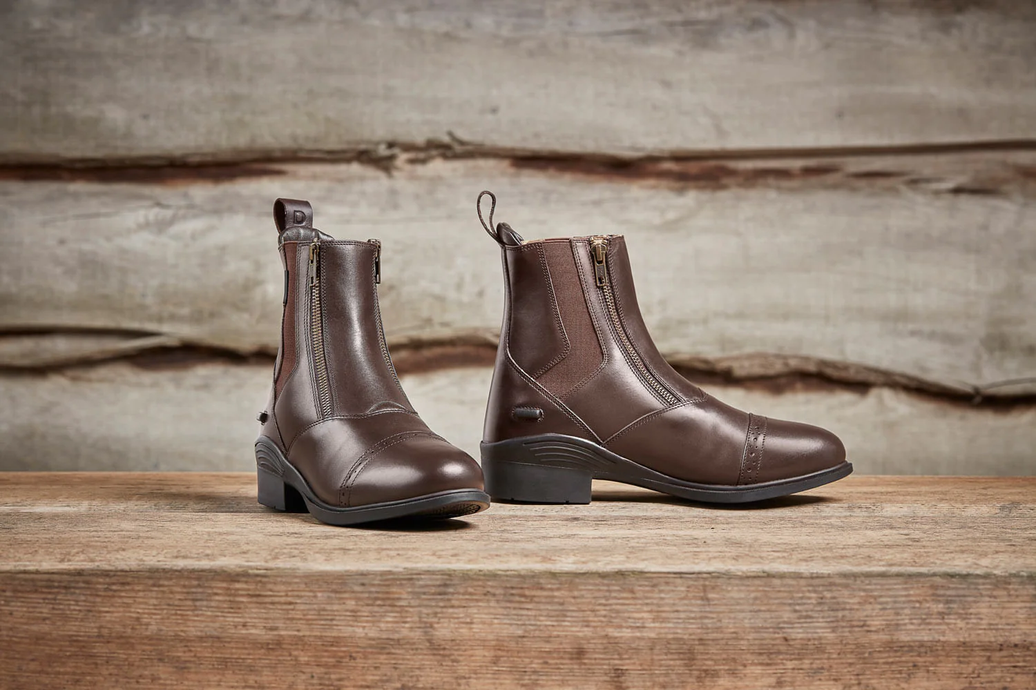 Dublin Evolution Double Zip Front Paddock Boots, Brown - Image 18