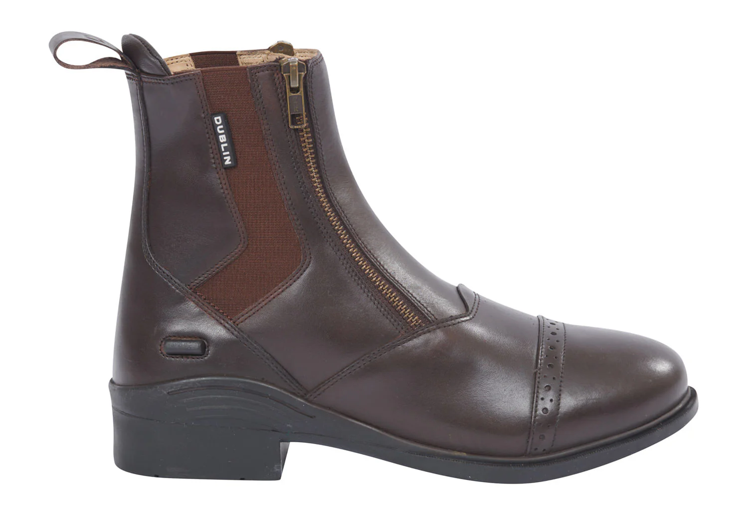 Dublin Evolution Double Zip Front Paddock Boots, Brown - Image 40