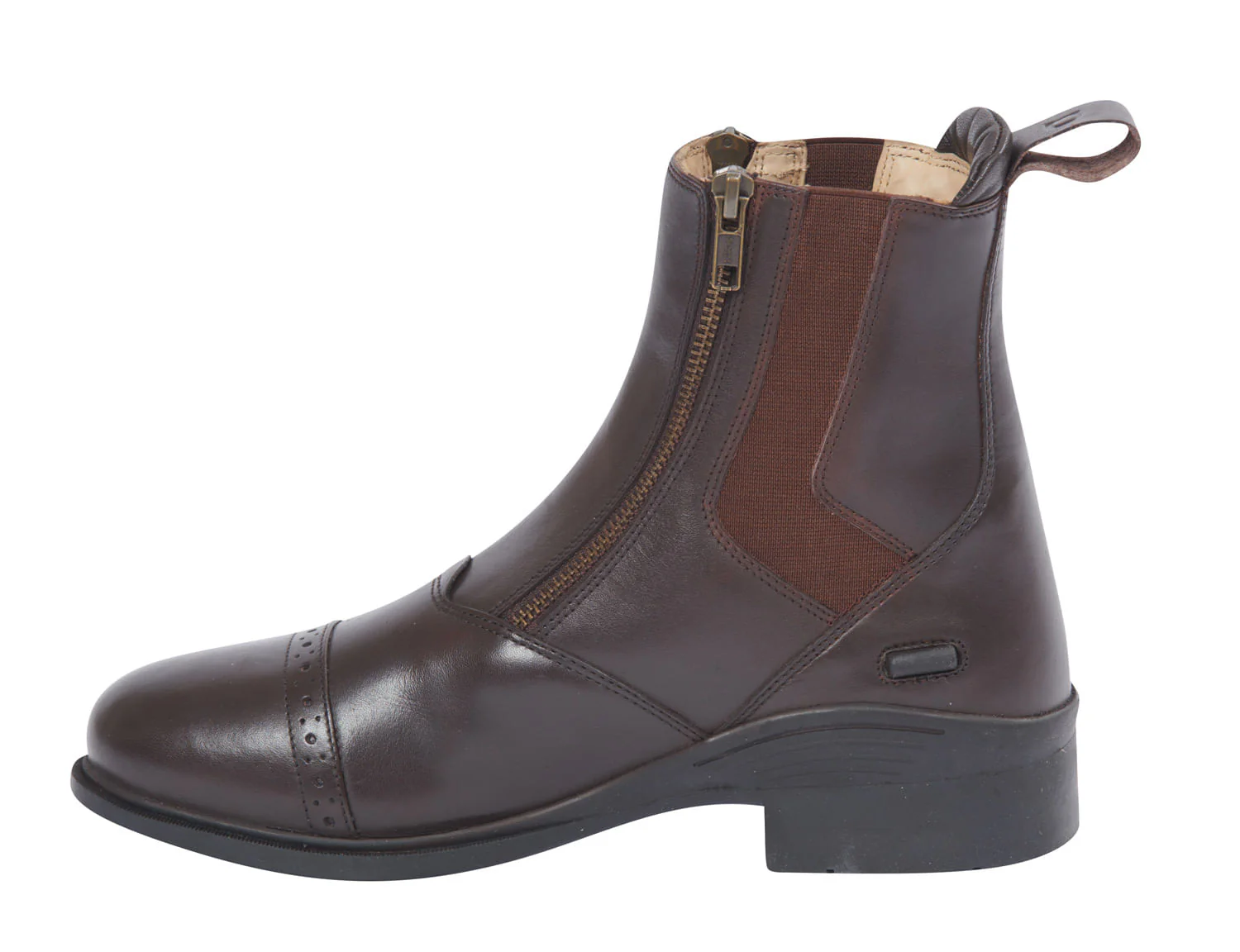 Dublin Evolution Double Zip Front Paddock Boots, Brown - Image 75