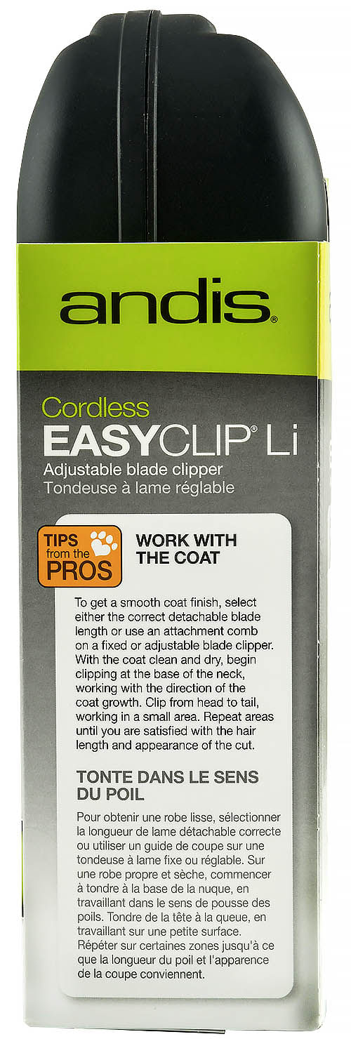 Andis EasyClip Cordless Lithium Clipper Kit, 11 piece - Image 3