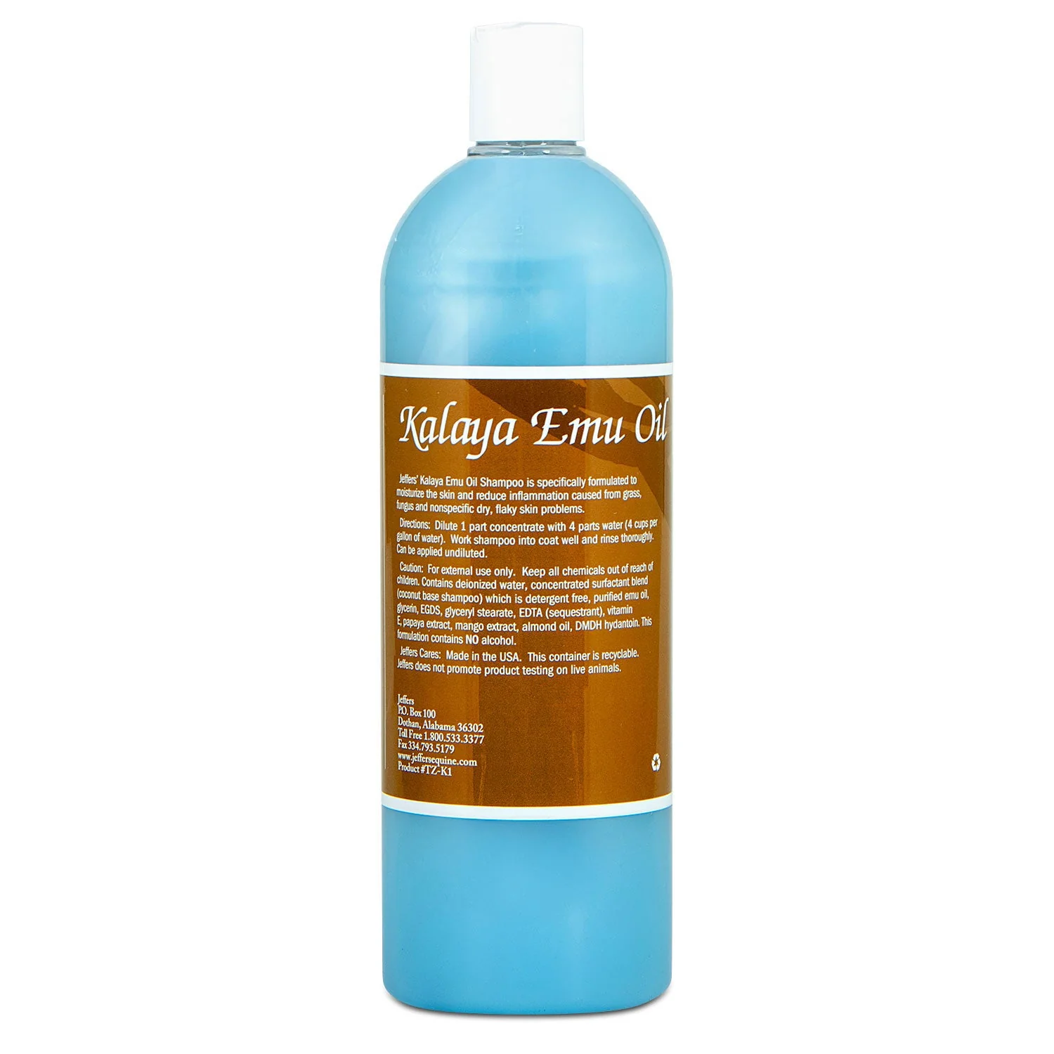 Jeffers Equine Kalaya Emu Oil Ultra Moisturizing Horse Shampoo - Image 2