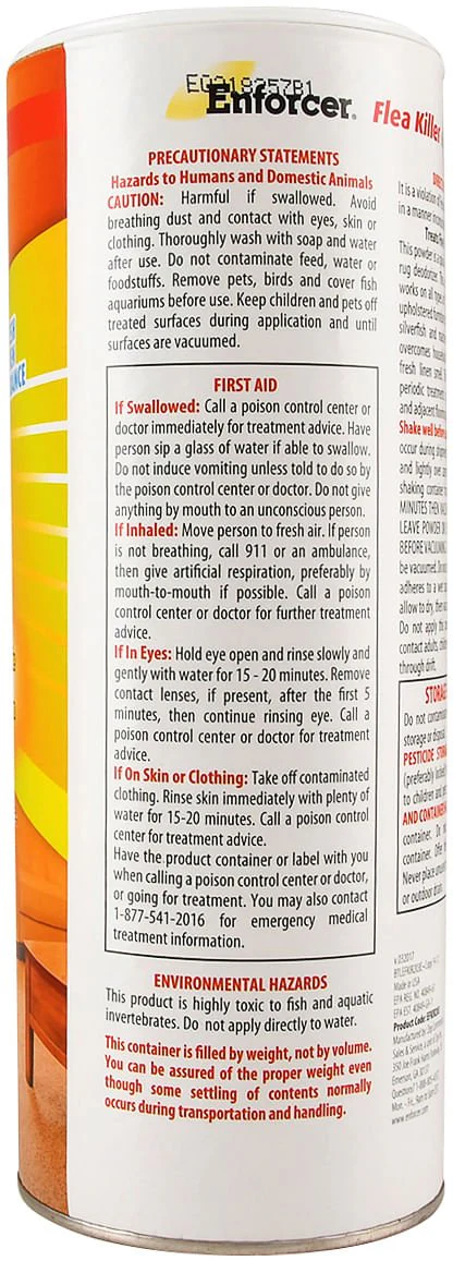 Enforcer Flea Killer for Carpets, Powder, 20 oz - Image 2