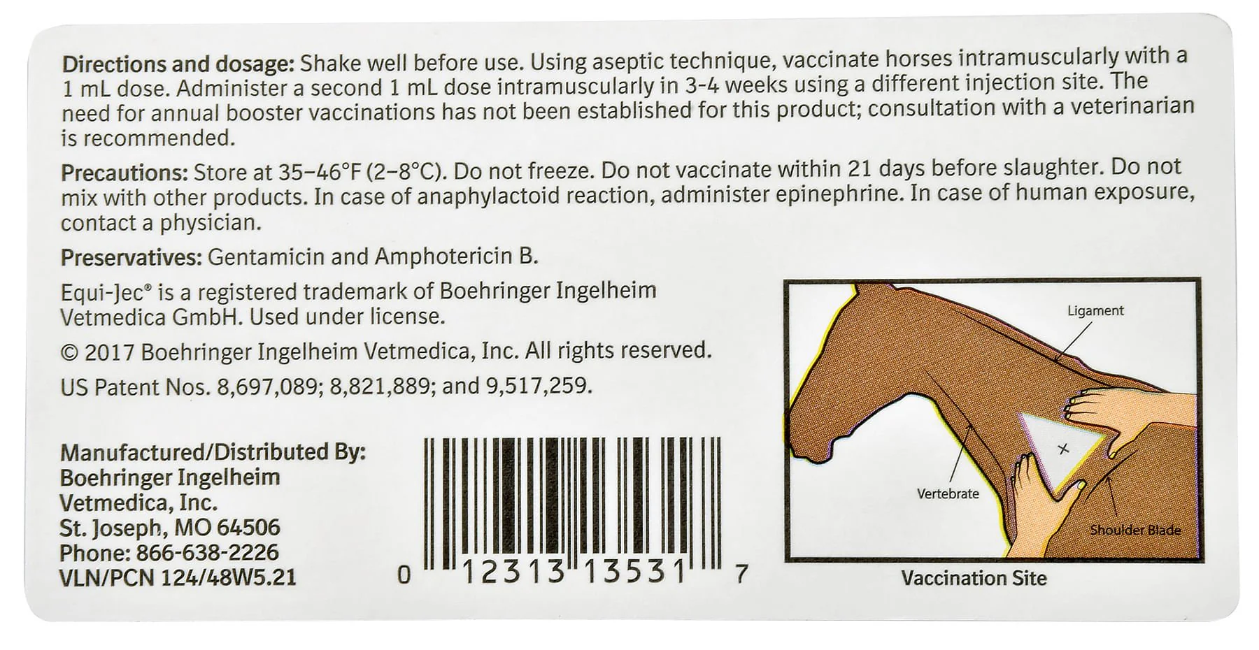 Equi-Jec WNV + EWT Vaccine for Horses - Image 2