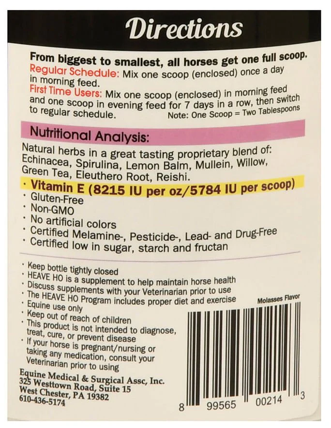 Heave Ho Horse Breathing Supplement, 30 Day Supply - Image 2