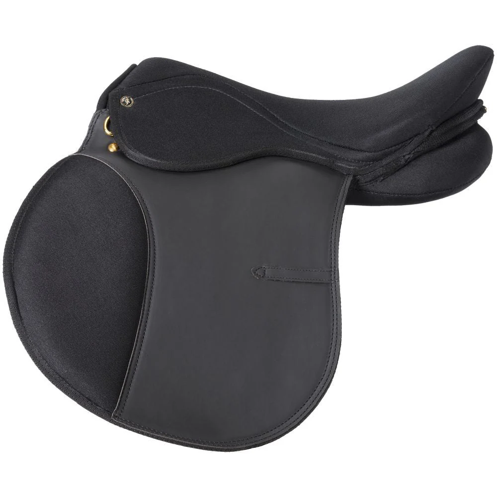 Equitaire Pro Am All Purpose English Saddle – Synthetic, Lightweight, Wide Tree