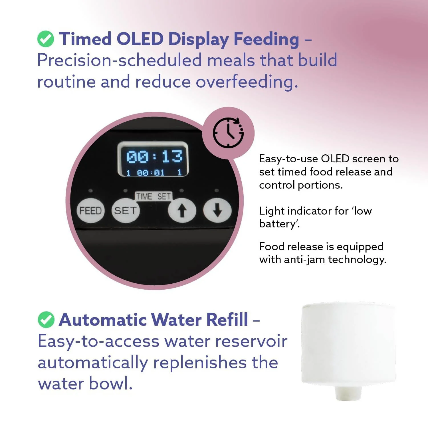 Feeding Friend Automatic Pet Feeder – Timed Portion Control Food & Water Dispenser for Cats and Dogs - Image 4
