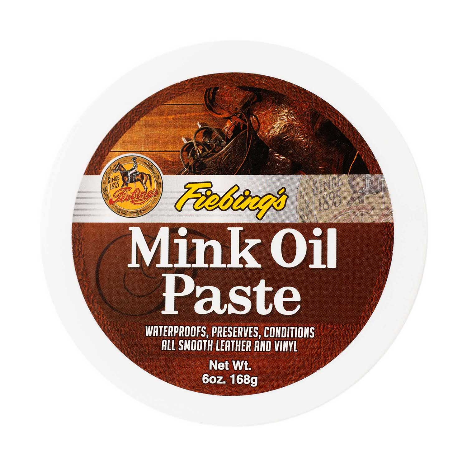 Fiebing’s Mink Oil Paste for Leather, 6 oz – Conditioning & Waterproofing Balm