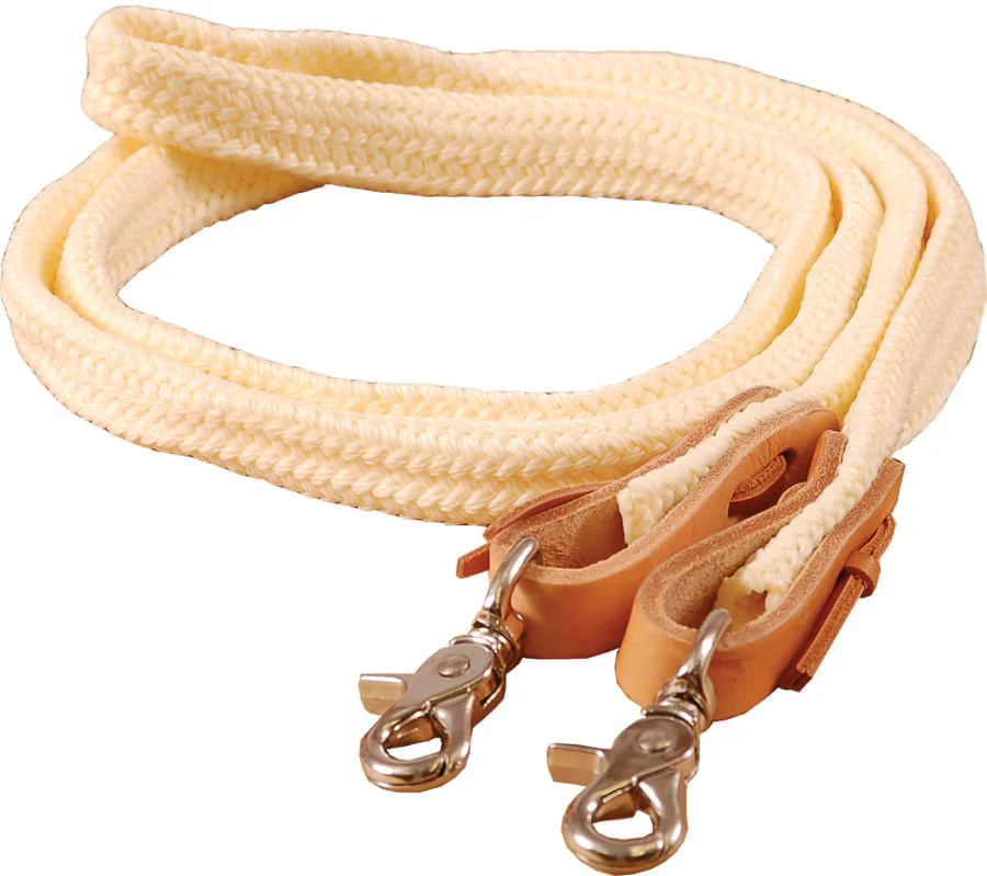 Mustang Flat Braided Poly Roping Rein, 1" x 7' - Image 2
