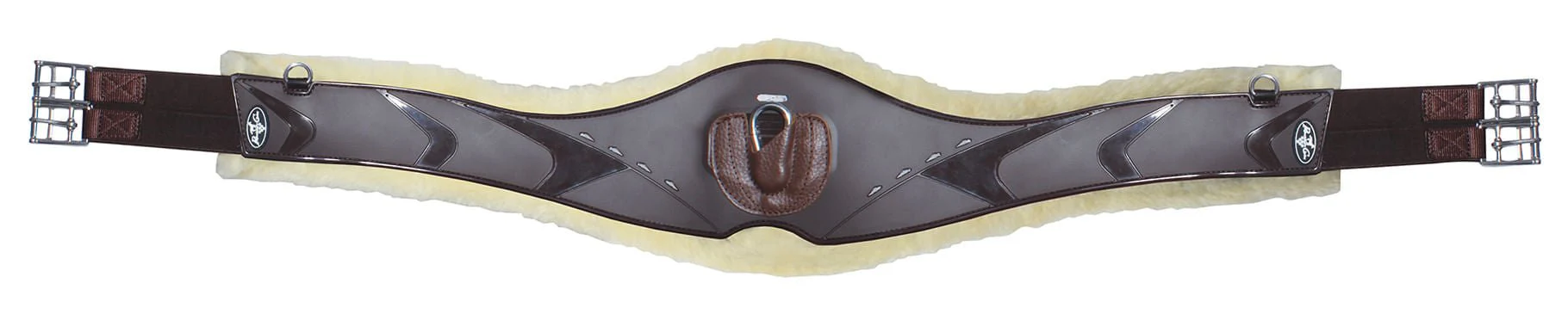 Professional's Choice Fleece Contoured Jump Girth, Chocolate - Image 7